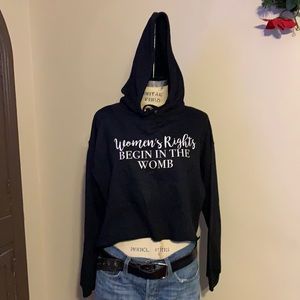 New black crop top sweater